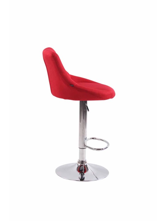 Sada 2 barových stoličiek Lazio látka C, červená