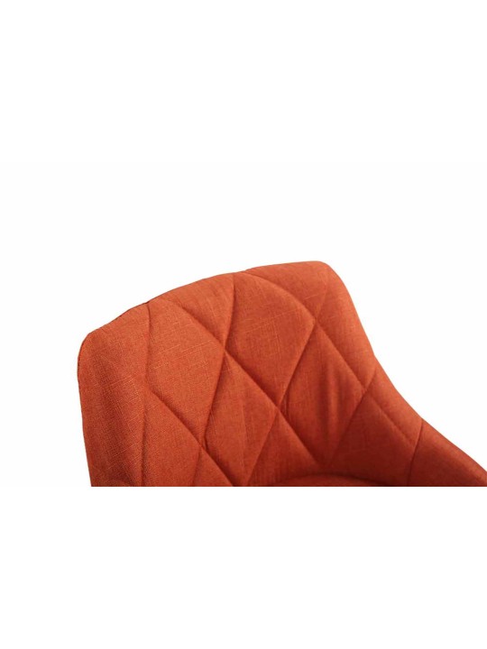 Sada 2 barových stoličiek Lazio látka C, oranžová