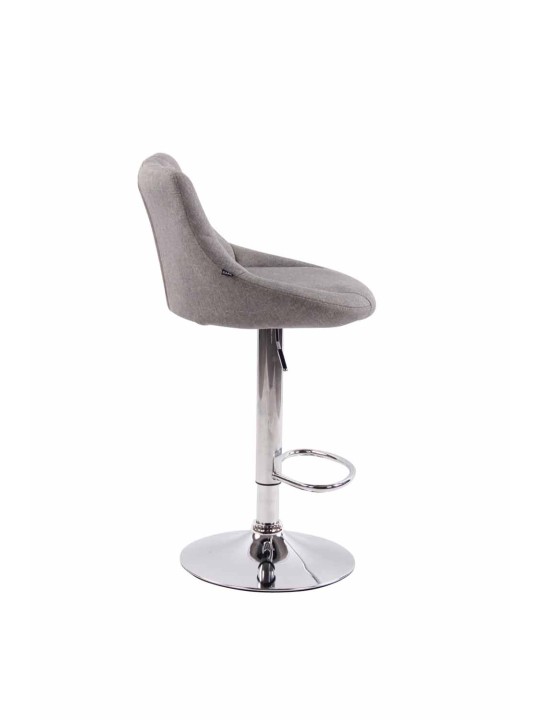 Sada 2 barových stoličiek Lazio látka C, sivá