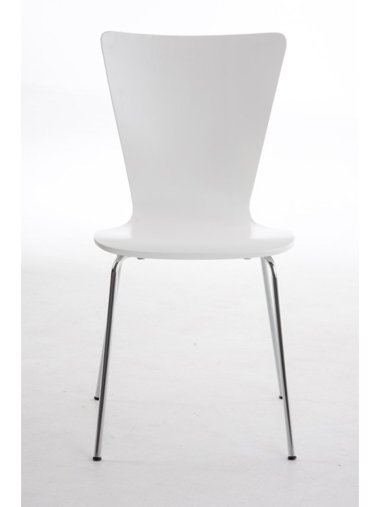 Sada 2 kresiel pre návštevníkov Aaron, biela