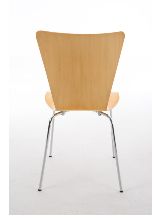 Sada 4 návštevníckych stoličiek Aaron, prírodná