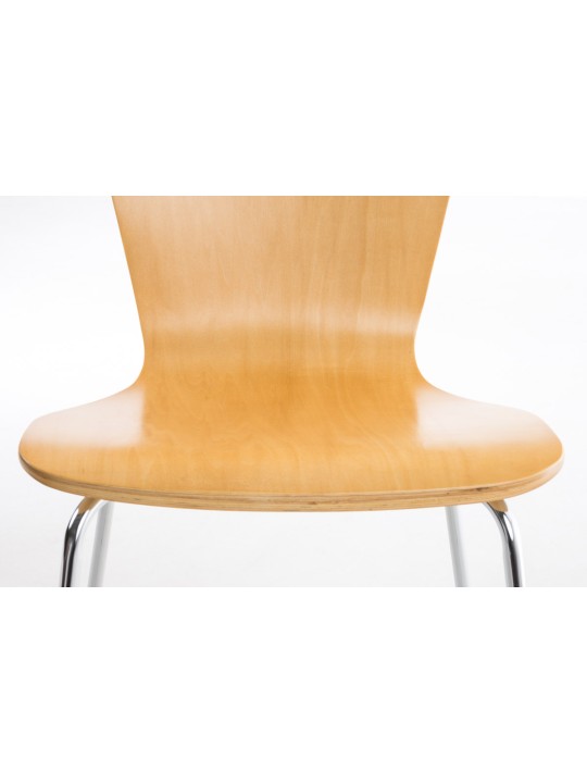 Sada 4 návštevníckych stoličiek Aaron, prírodná