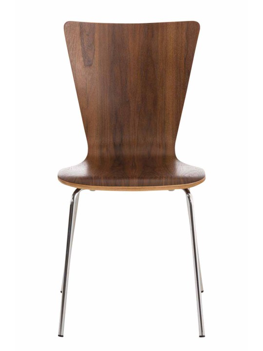 Sada 4 návštevníckych stoličiek Aaron, orech