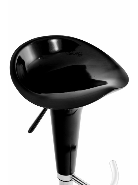Barová stolička Sedlo, čierna