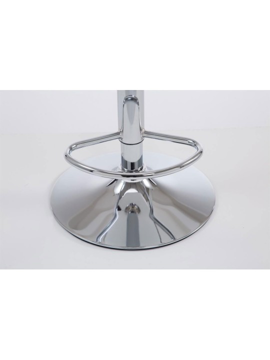 Sada 2 barových stoličiek Las Vegas V2 umelá koža chróm, krémová