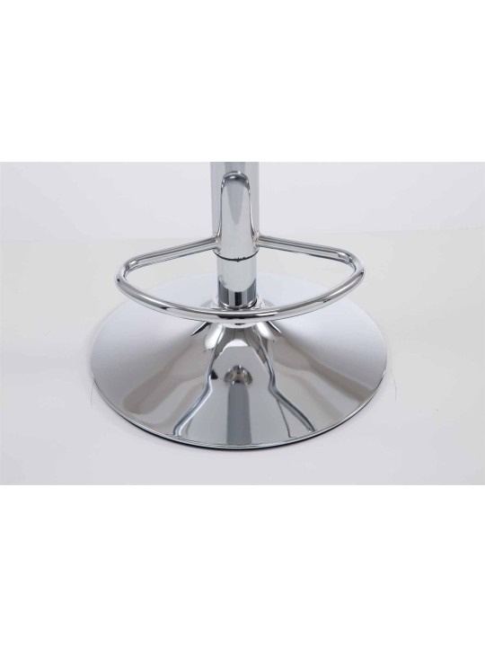 Sada 2 barových stoličiek Las Vegas V2 umelá koža chróm, bordeaux