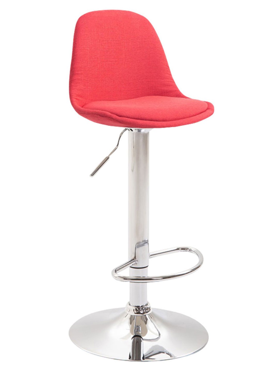 Barová stolička Kiel látka, červená