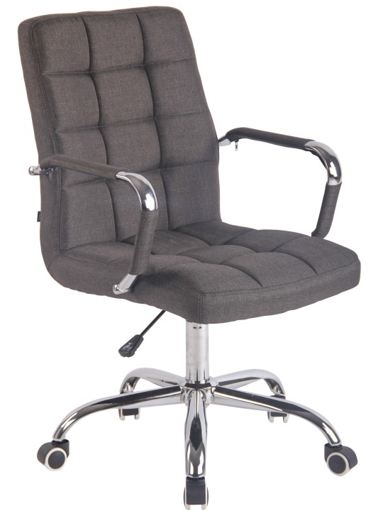 Kancelárske kreslo Deli látka, tmavosivá