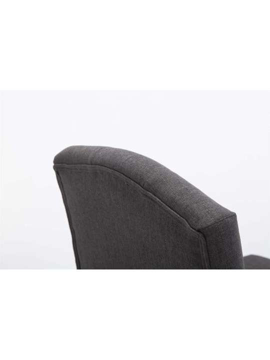 Sada 2 barových stoličiek Louise látka starožitná-svetlá, tmavosivá