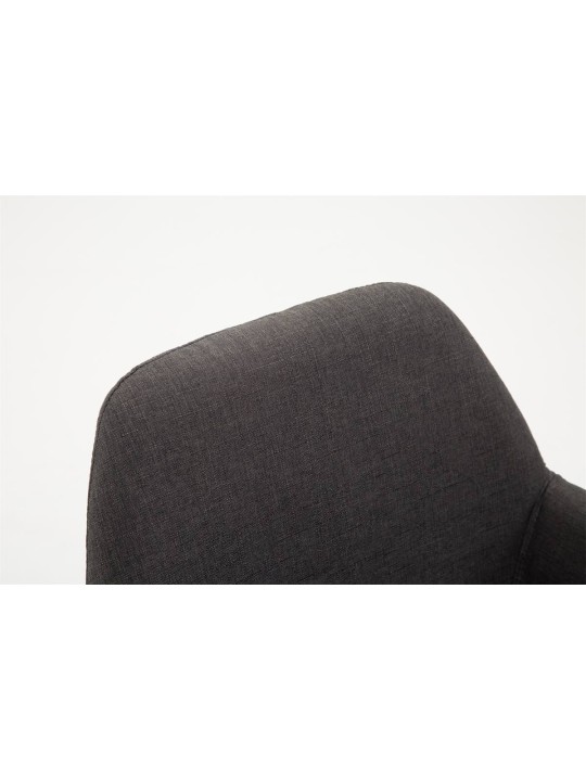 Sada 2 barových stoličiek Braga látka, tmavosivá