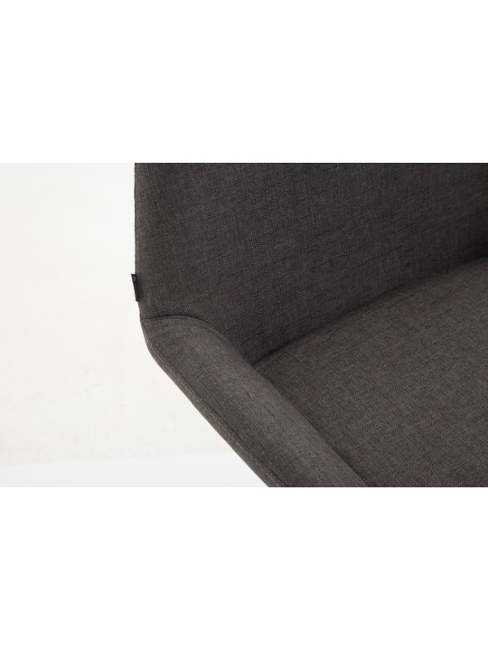 Sada 2 barových stoličiek Braga látka, tmavosivá