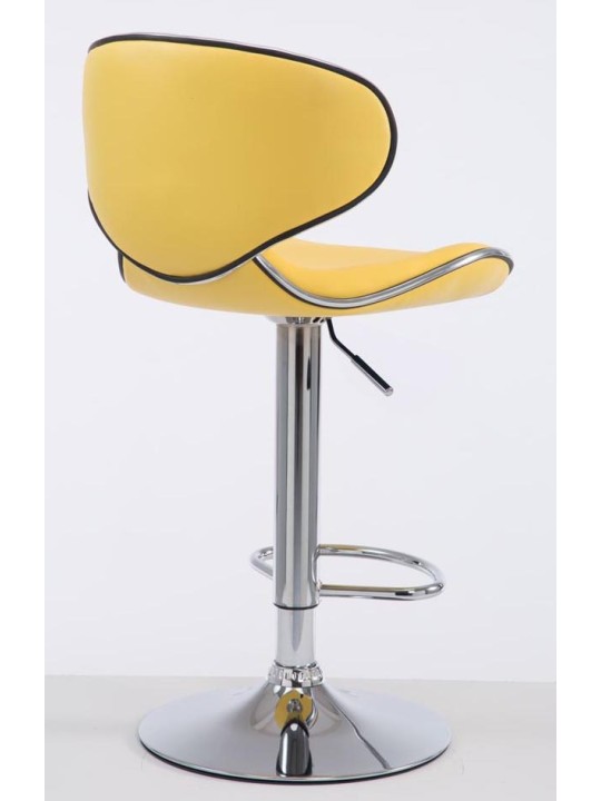 Sada 2 barových stoličiek Las Vegas V2 umelá koža chróm, žltá