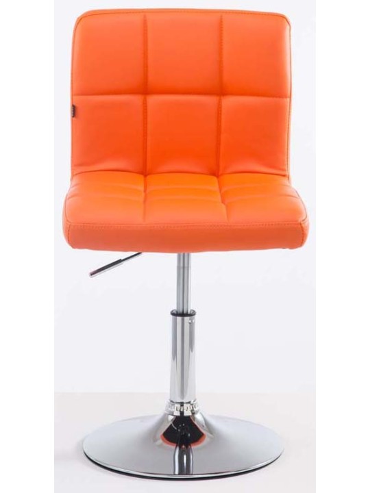 Sada 2 barových stoličiek Palma V2 z umelej kože, oranžová