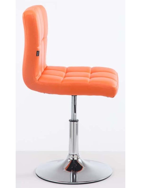 Sada 2 barových stoličiek Palma V2 z umelej kože, oranžová