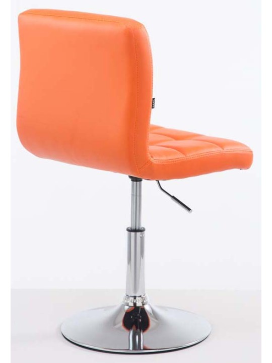 Sada 2 barových stoličiek Palma V2 z umelej kože, oranžová