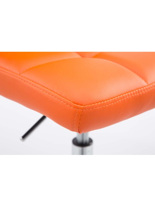 Sada 2 barových stoličiek Palma V2 z umelej kože, oranžová