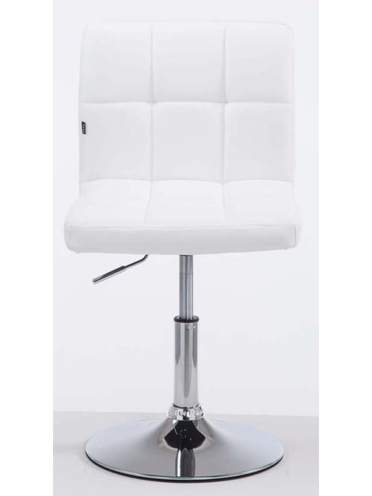 Sada 2 barových stoličiek Palma V2 z umelej kože, biela