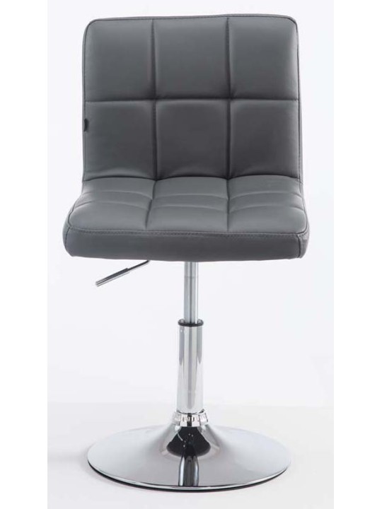 Sada 2 barových stoličiek Palma V2 z umelej kože, sivá