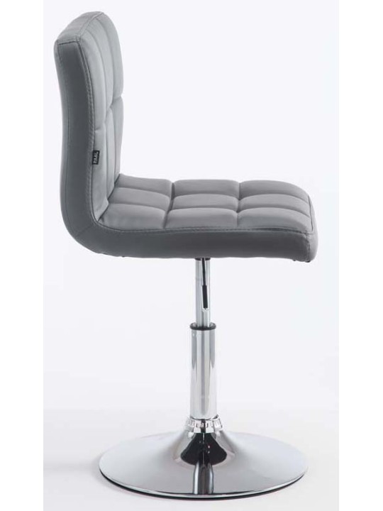 Sada 2 barových stoličiek Palma V2 z umelej kože, sivá