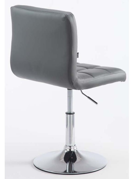 Sada 2 barových stoličiek Palma V2 z umelej kože, sivá