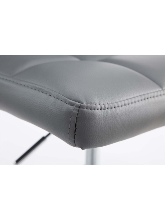 Sada 2 barových stoličiek Palma V2 z umelej kože, sivá