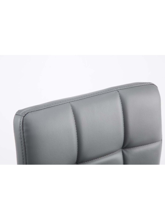 Sada 2 barových stoličiek Palma V2 z umelej kože, sivá