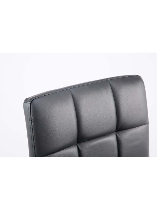 Sada 2 barových stoličiek Palma V2 z umelej kože, čierna