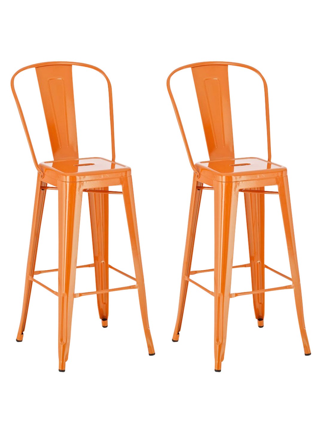 Sada 2 barových stoličiek Aiden, oranžová