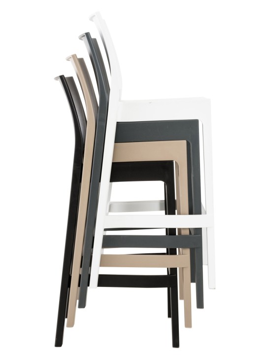 Barová stolička Maya, tmavosivá