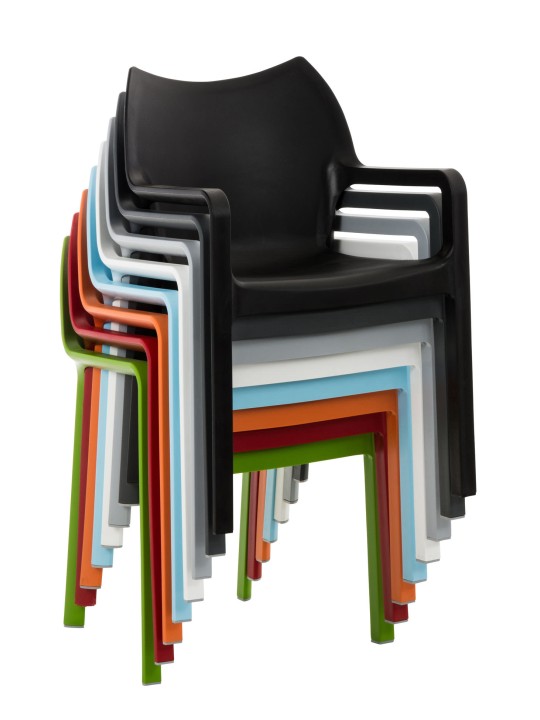 Stolička DIVA, svetlosivá