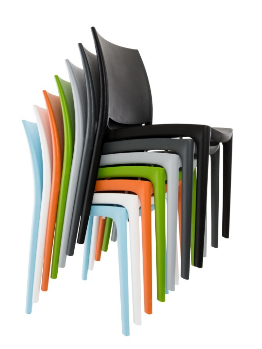 Stolička MAYA, tmavosivá