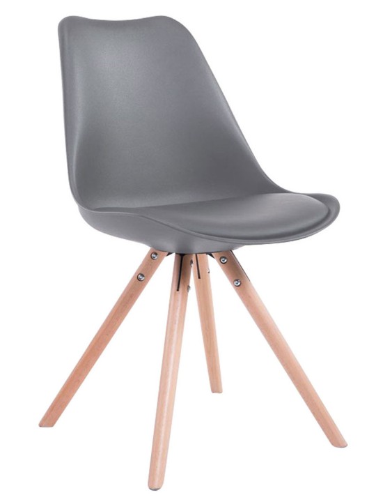 Okrúhle kreslo pre návštevníkov Toulouse Natura, sivá