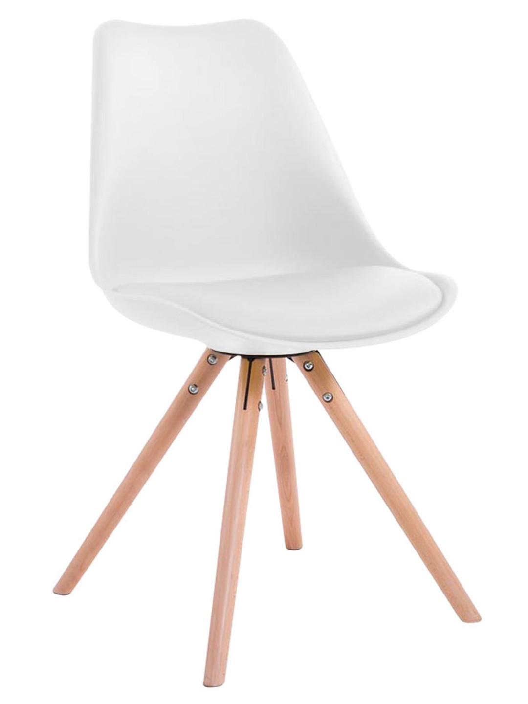 Okrúhle kreslo pre návštevníkov Toulouse Natura, biela