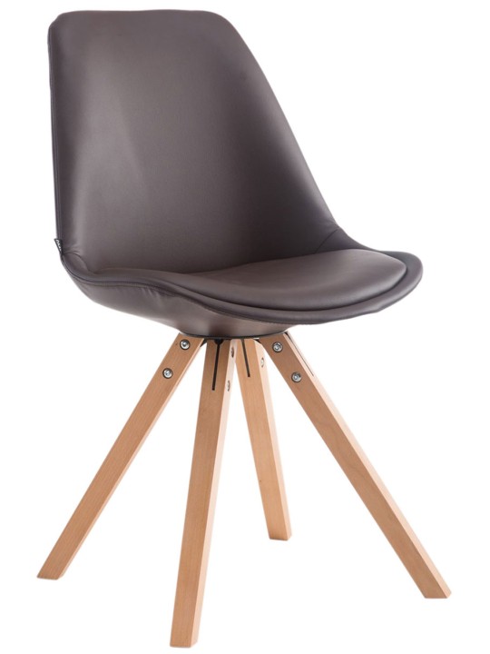 Návštevnícke kreslo Laval Natura Square, hnedá