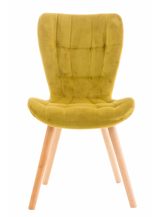 Stolička Elda velvet, žltá Stolička Elda velvet, žltá