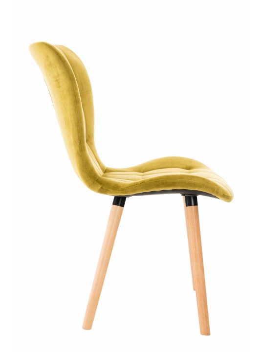 Stolička Elda velvet, žltá Stolička Elda velvet, žltá