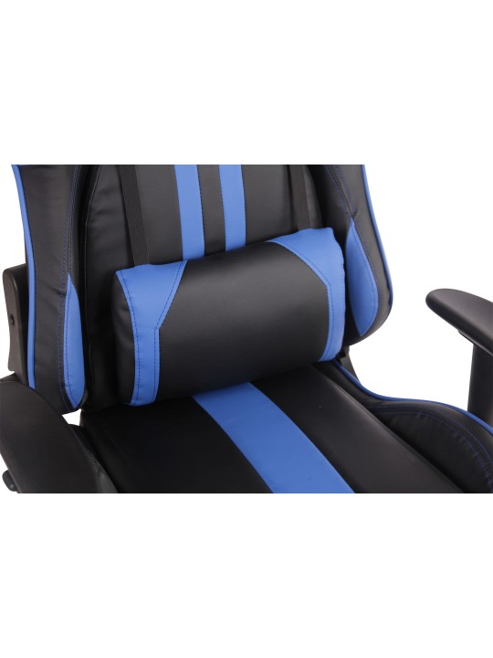 Kancelárske kreslo Limit XM z umelej kože, čierna/modrá