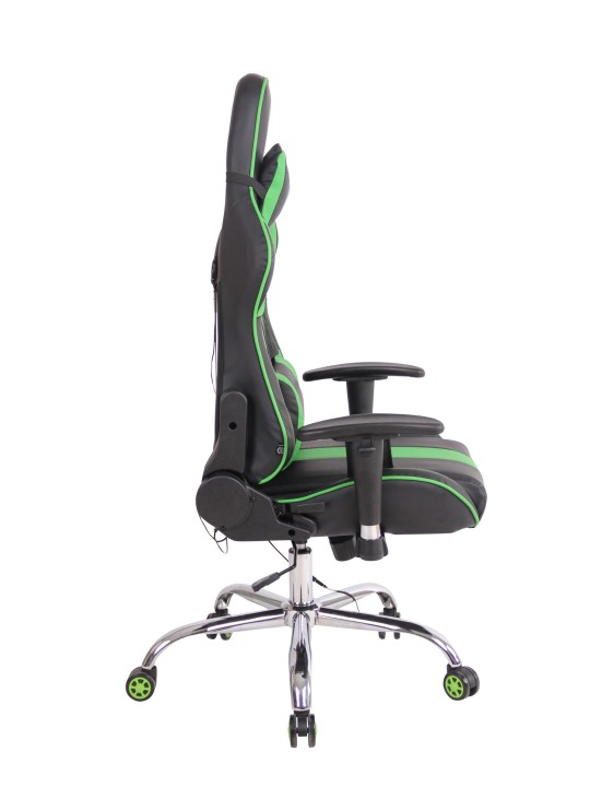 Kancelárske kreslo Limit XM z umelej kože, čierna/zelená