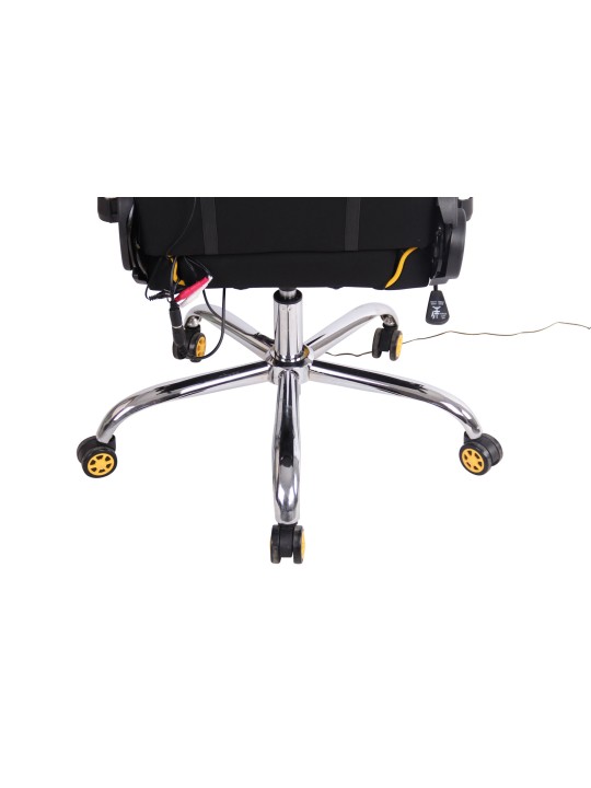 Kancelárske kreslo Limit XM látka, čierna/žltá