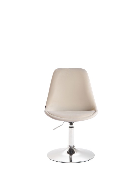 Jedálenská stolička Maverick velvet chrome, krémová