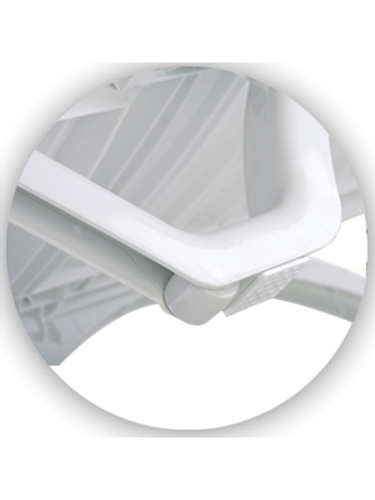 Sada 10 lehátok Aqua, biela