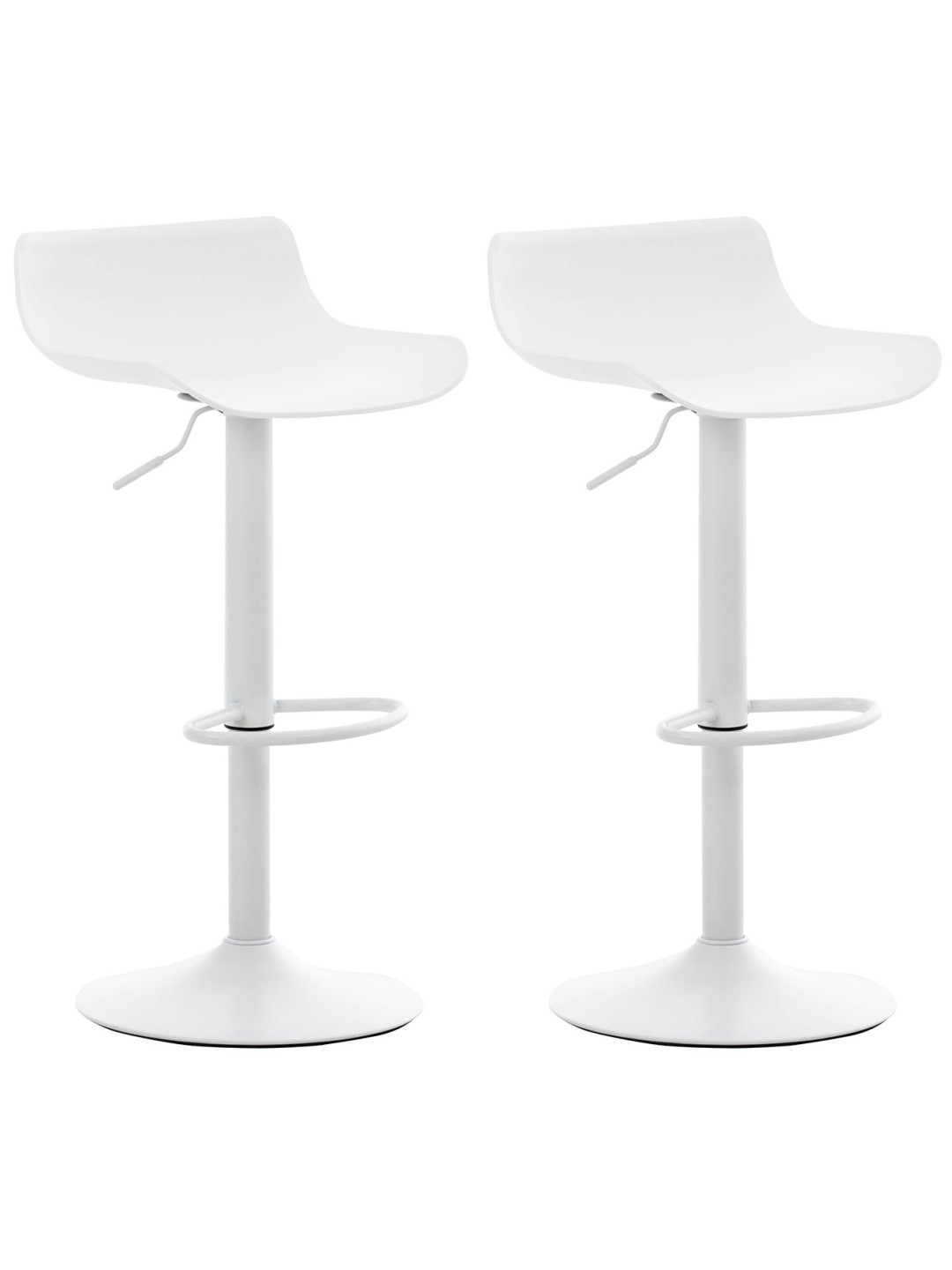 Sada 2 barových stoličiek Aveiro, biela