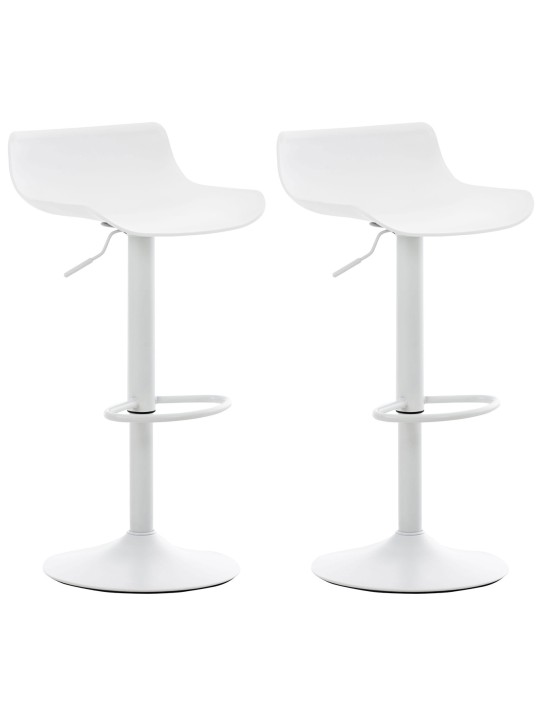 Sada 2 barových stoličiek Aveiro, biela
