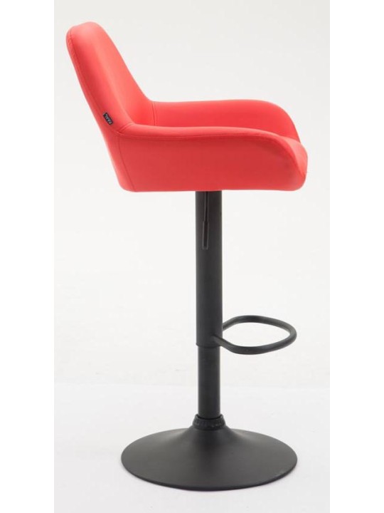 Sada 2 barových stoličiek Braga z umelej kože, červená