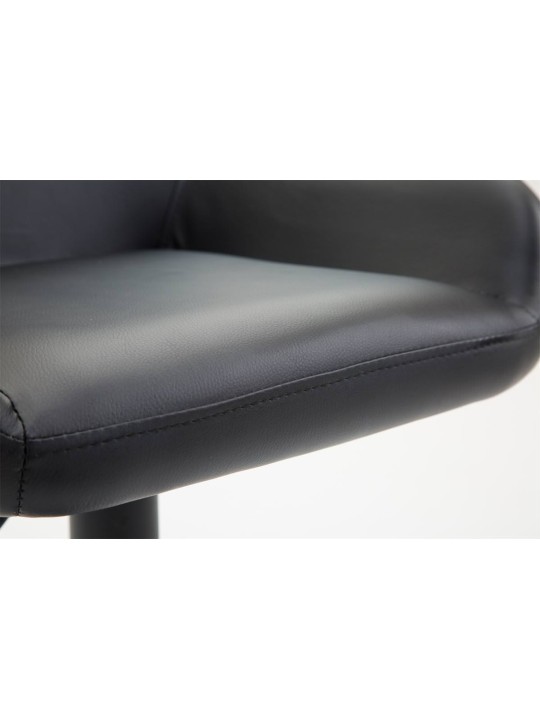 Sada 2 barových stoličiek Braga z umelej kože, čierna