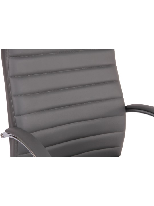 Kancelárske kreslo Valais z umelej kože s masážnou funkciou, sivá