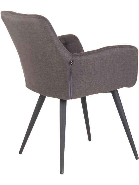 Jedálenská stolička Lyss látka, tmavosivá