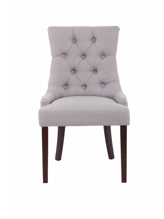 Súprava 2 jedálenských stoličiek Aberdeen látka starožitná, sivá Súprava 2 jedálenských stoličiek Aberdeen látka starožitná, sivá