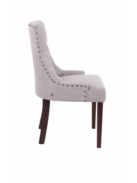 Súprava 2 jedálenských stoličiek Aberdeen látka starožitná, sivá Súprava 2 jedálenských stoličiek Aberdeen látka starožitná, sivá