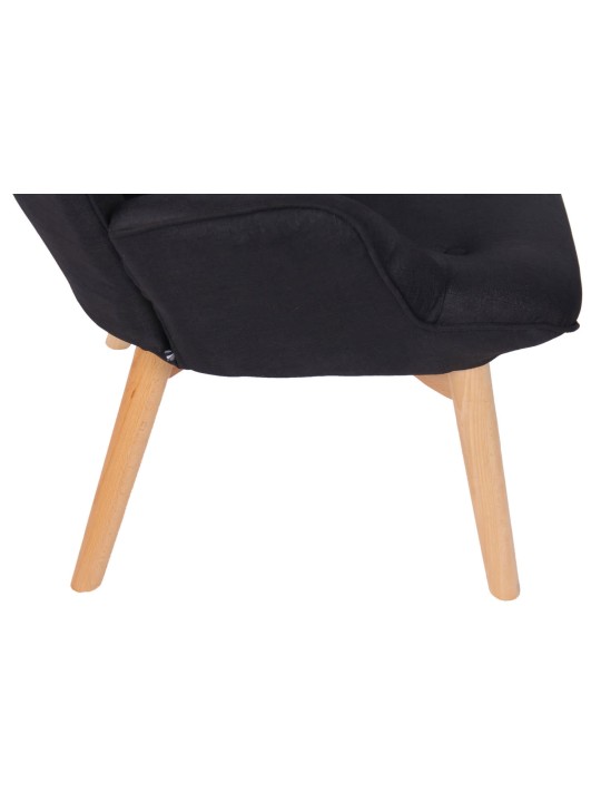 Lehátko látka Durham, čierna